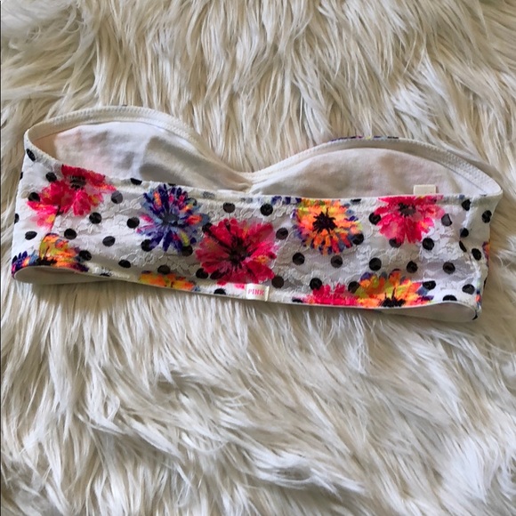 Pink Victoria’s secret lace bandeau sz S - Picture 2 of 4
